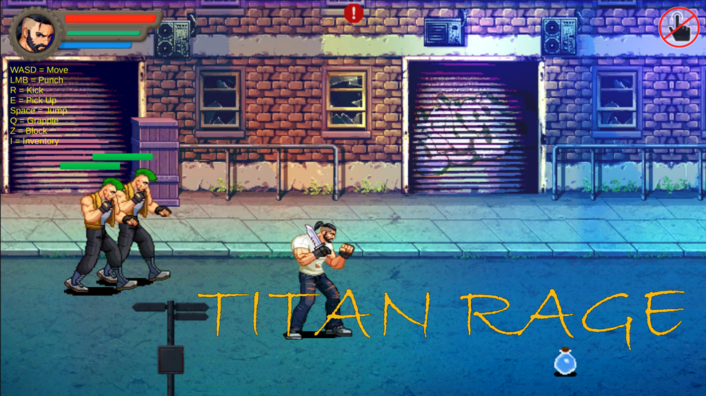 Game art for Titan Rage